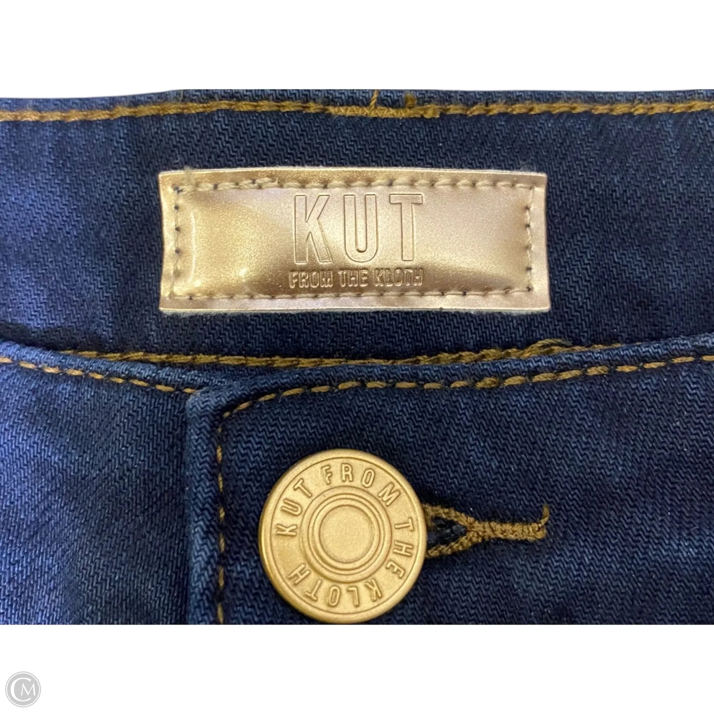 Jeans Straight By Kut In Navy, Size: 12