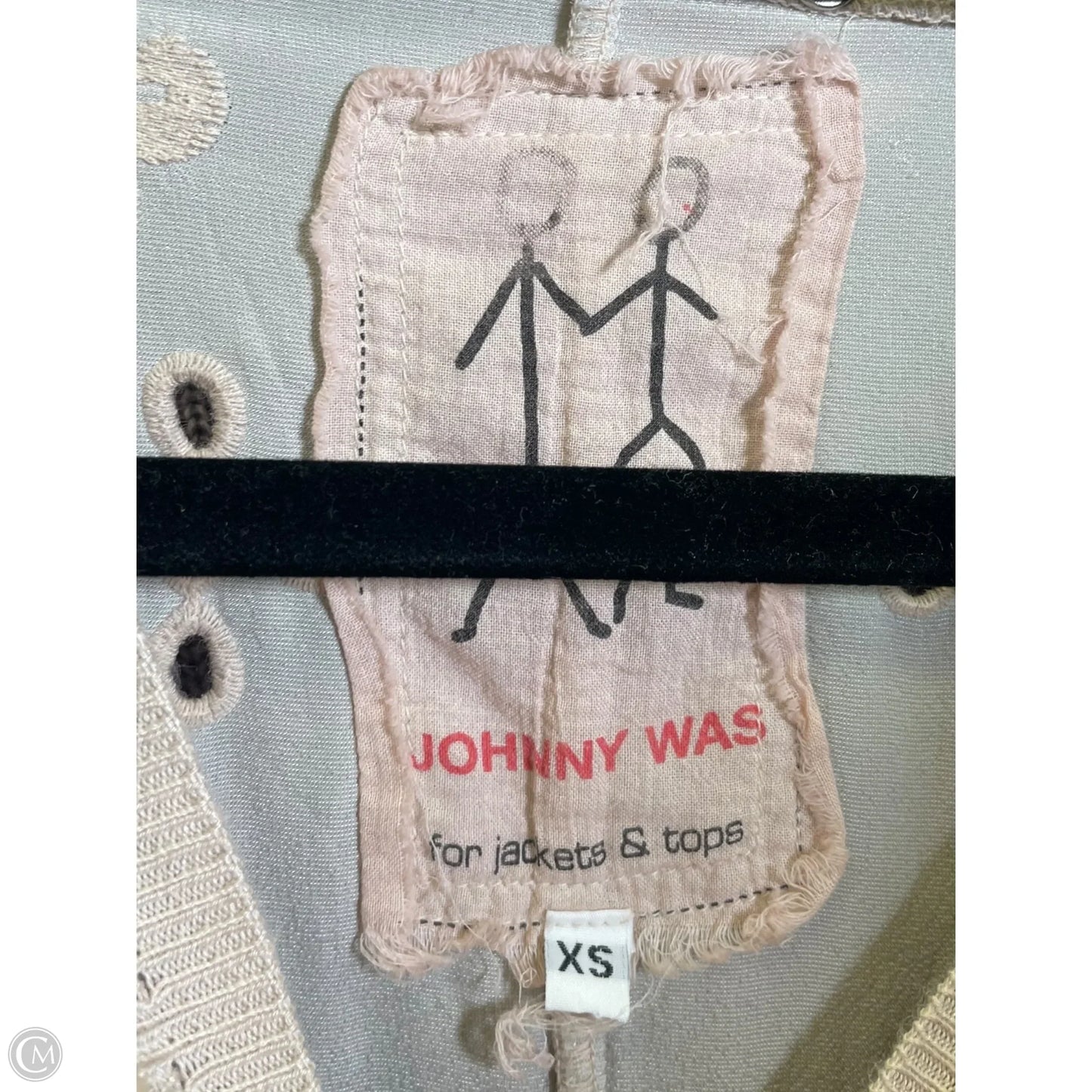 Top Short Sleeve By Johnny Was In Beige, Size: Xs