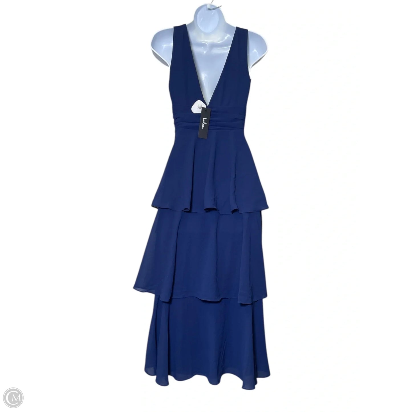 Dress Party Midi By Lulus In Navy, Size: Xxs