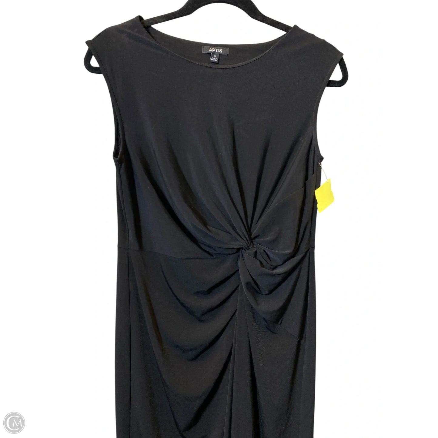 Dress Casual Midi By Apt 9 In Black, Size: M