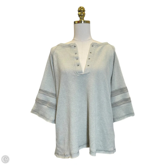 Top 3/4 Sleeve By Pol In Green, Size: M