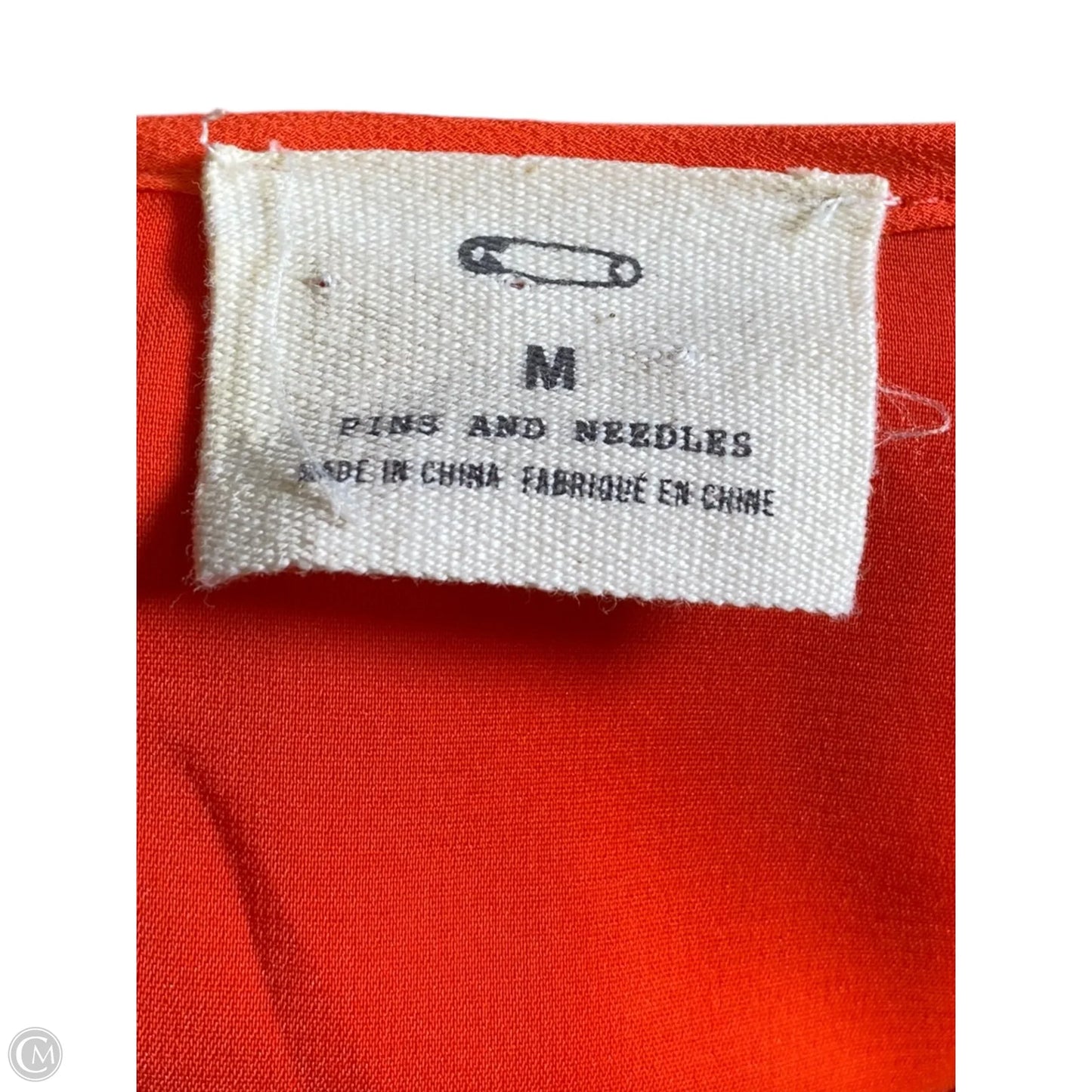 Top Short Sleeve By Pins And Needles In Orange, Size: M