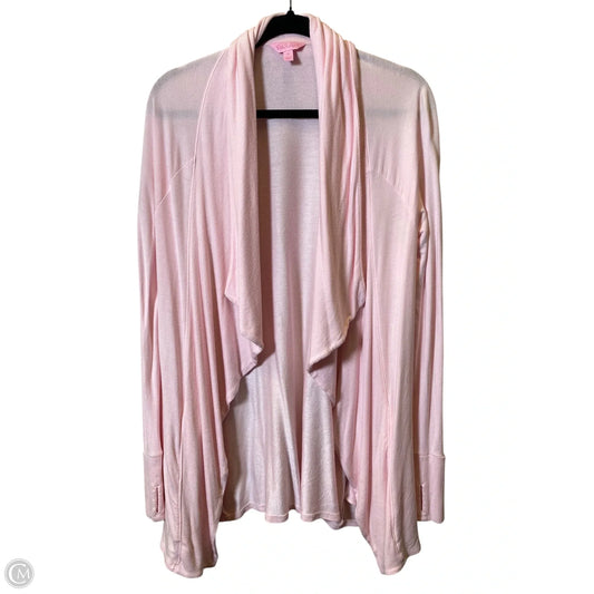 Sweater Cardigan Designer By Lilly Pulitzer In Pink, Size: M