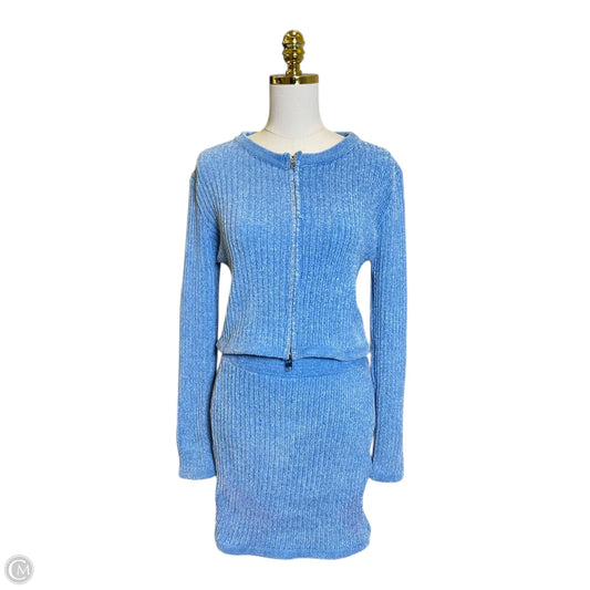 Skirt Set 2pc By Fashion Nova In Blue, Size: M