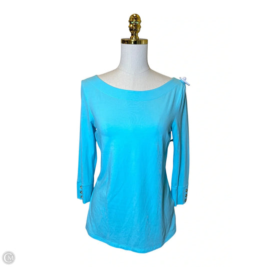 Top Long Sleeve Designer By Lilly Pulitzer In Blue, Size: S