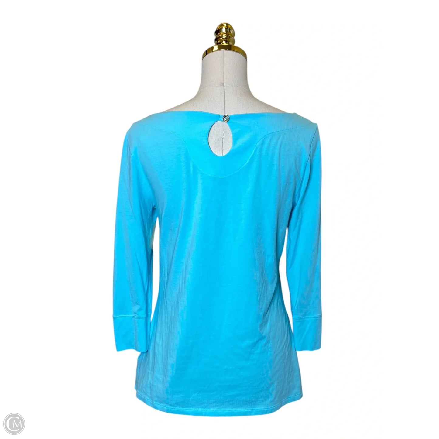 Top Long Sleeve Designer By Lilly Pulitzer In Blue, Size: S