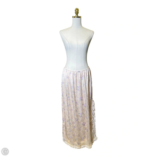 Skirt Maxi By Francesca's In Floral Print, Size: L