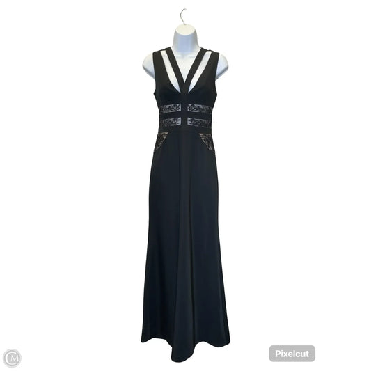 Dress Casual Maxi By Bcbg In Black & Cream, Size: 0
