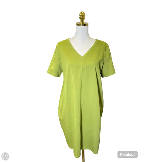 Dress Casual Midi By Eileen Fisher In Green, Size: L
