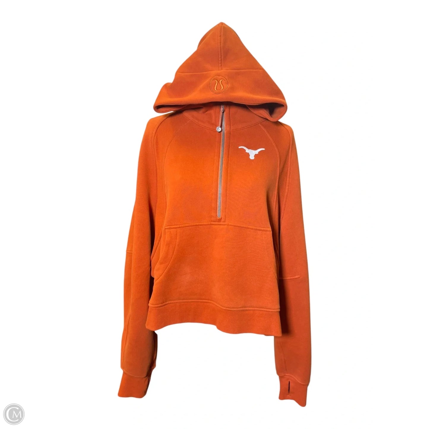 Sweatshirt Hoodie By Lululemon In Orange, Size: Xl