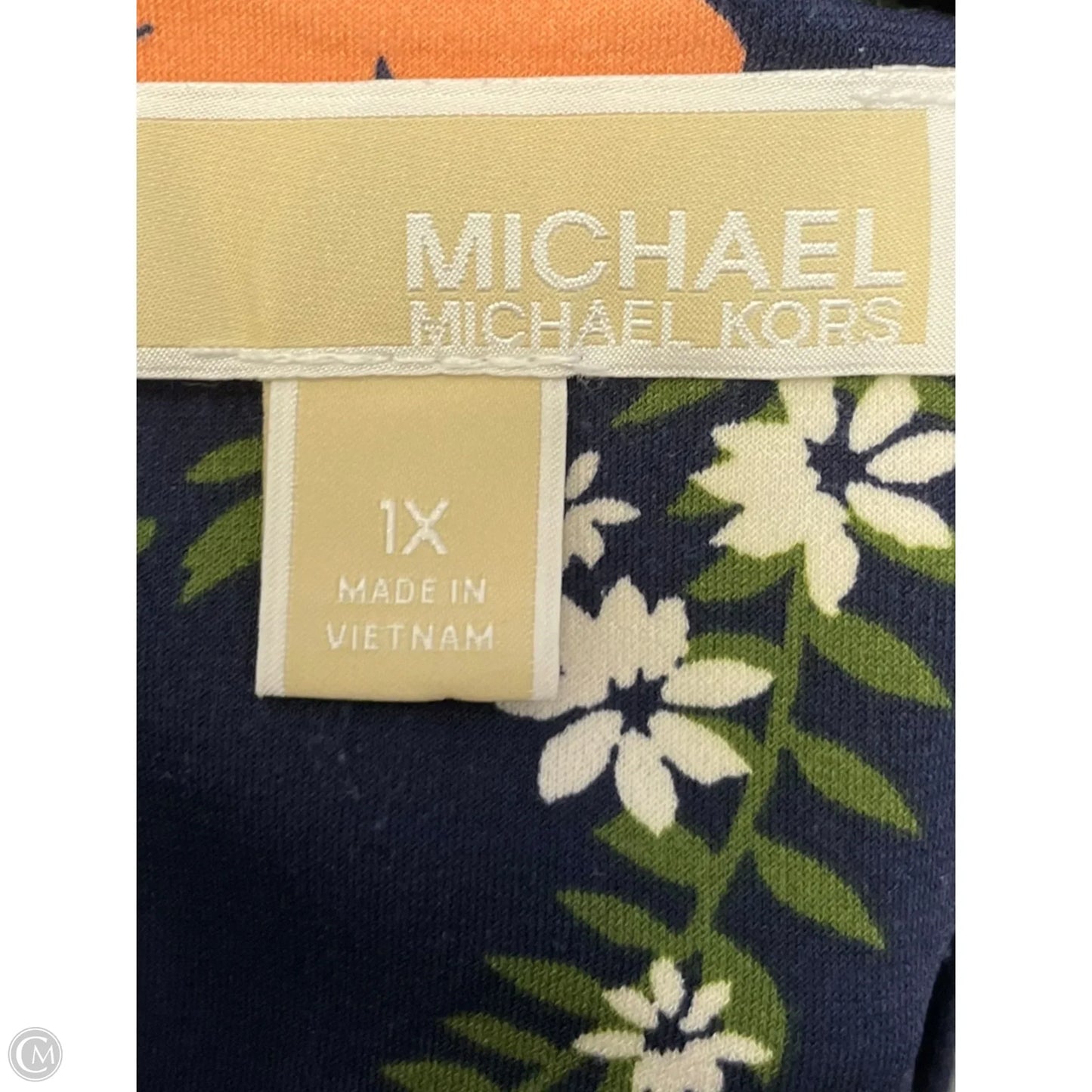 Dress Designer By Michael Kors In Floral Print, Size: 1x