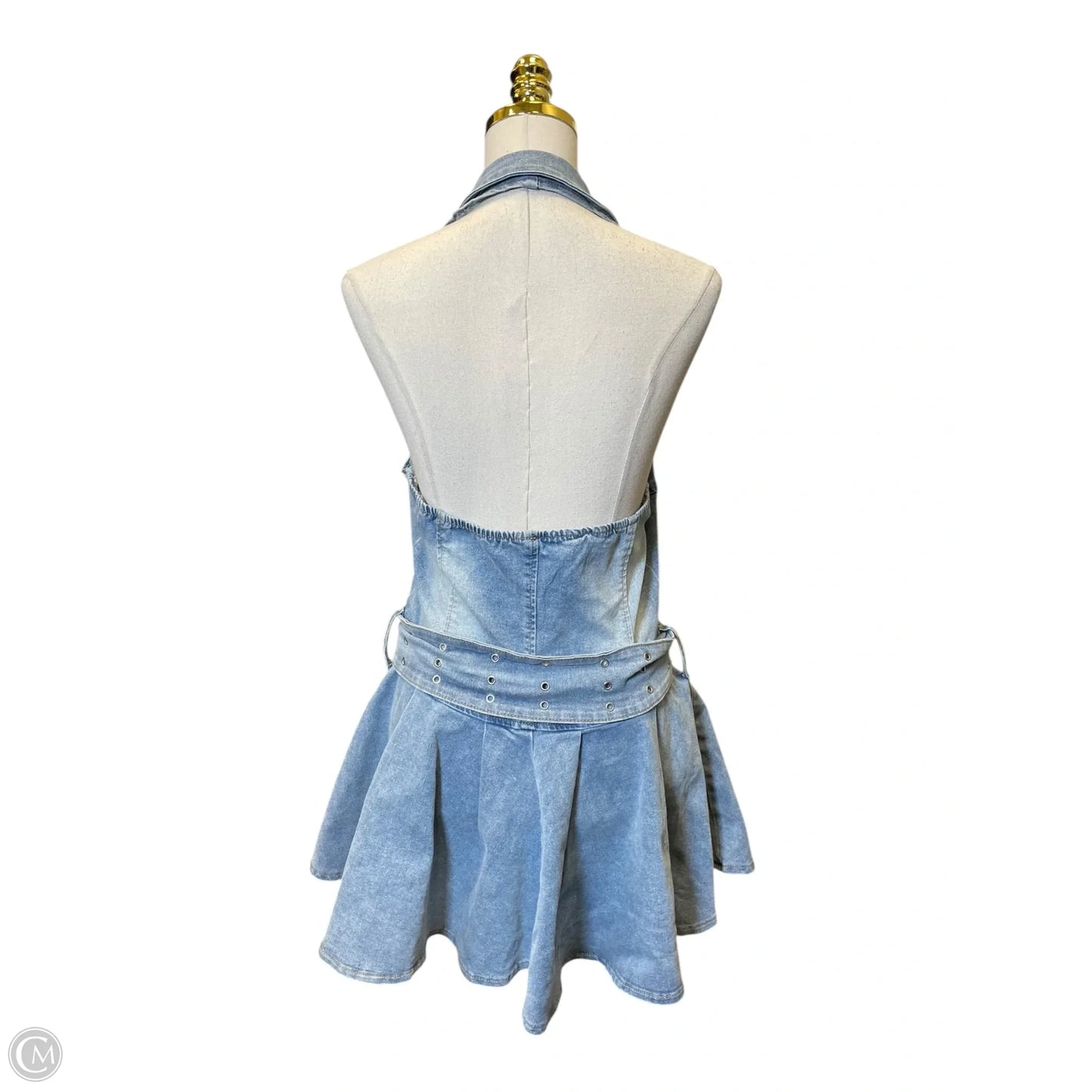 Dress Casual Midi By Clothes Mentor In Blue Denim, Size: L