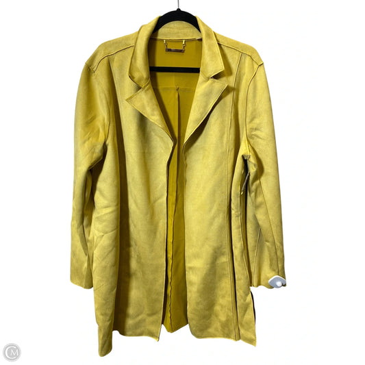 Jacket Moto By Tahari In Yellow, Size: Xl