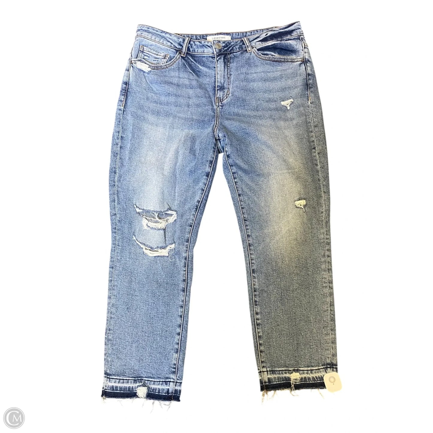 Jeans Straight By Clothes Mentor In Blue Denim, Size: 16