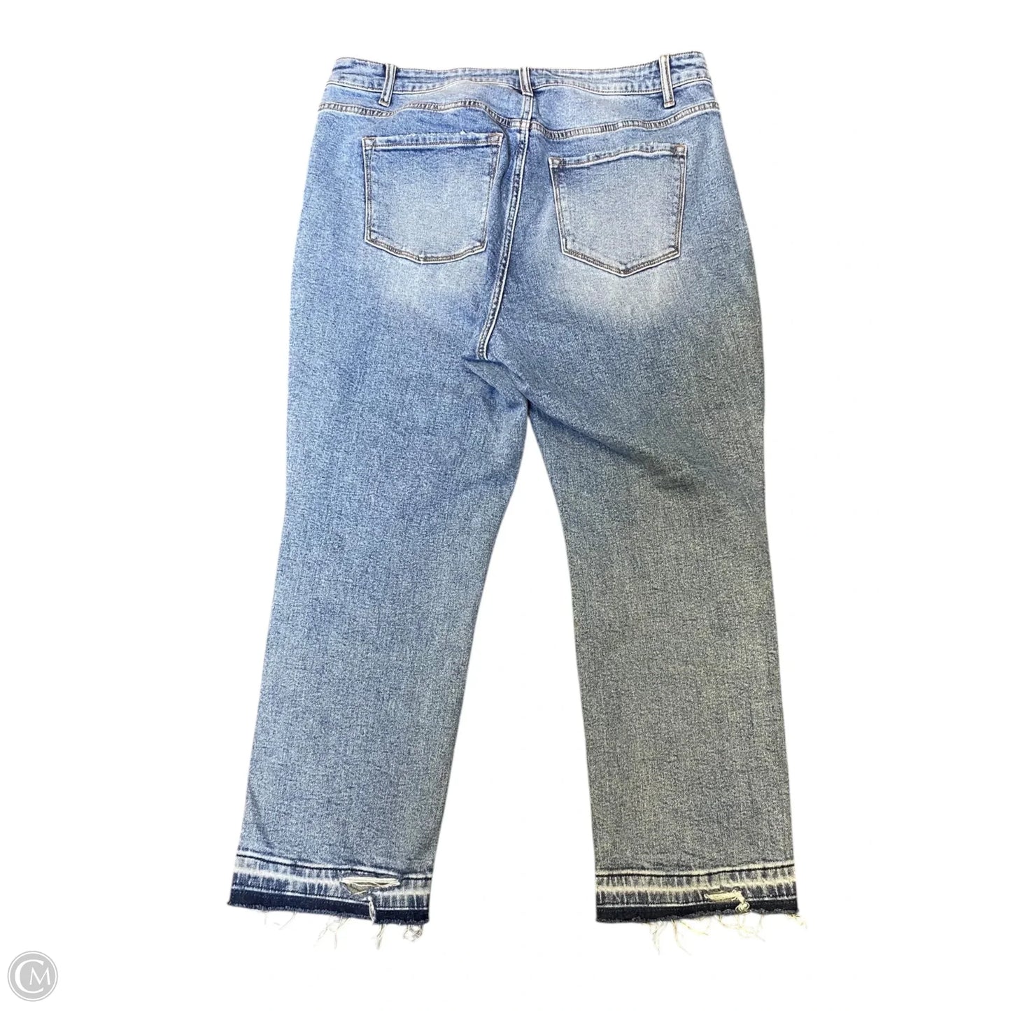 Jeans Straight By Clothes Mentor In Blue Denim, Size: 16