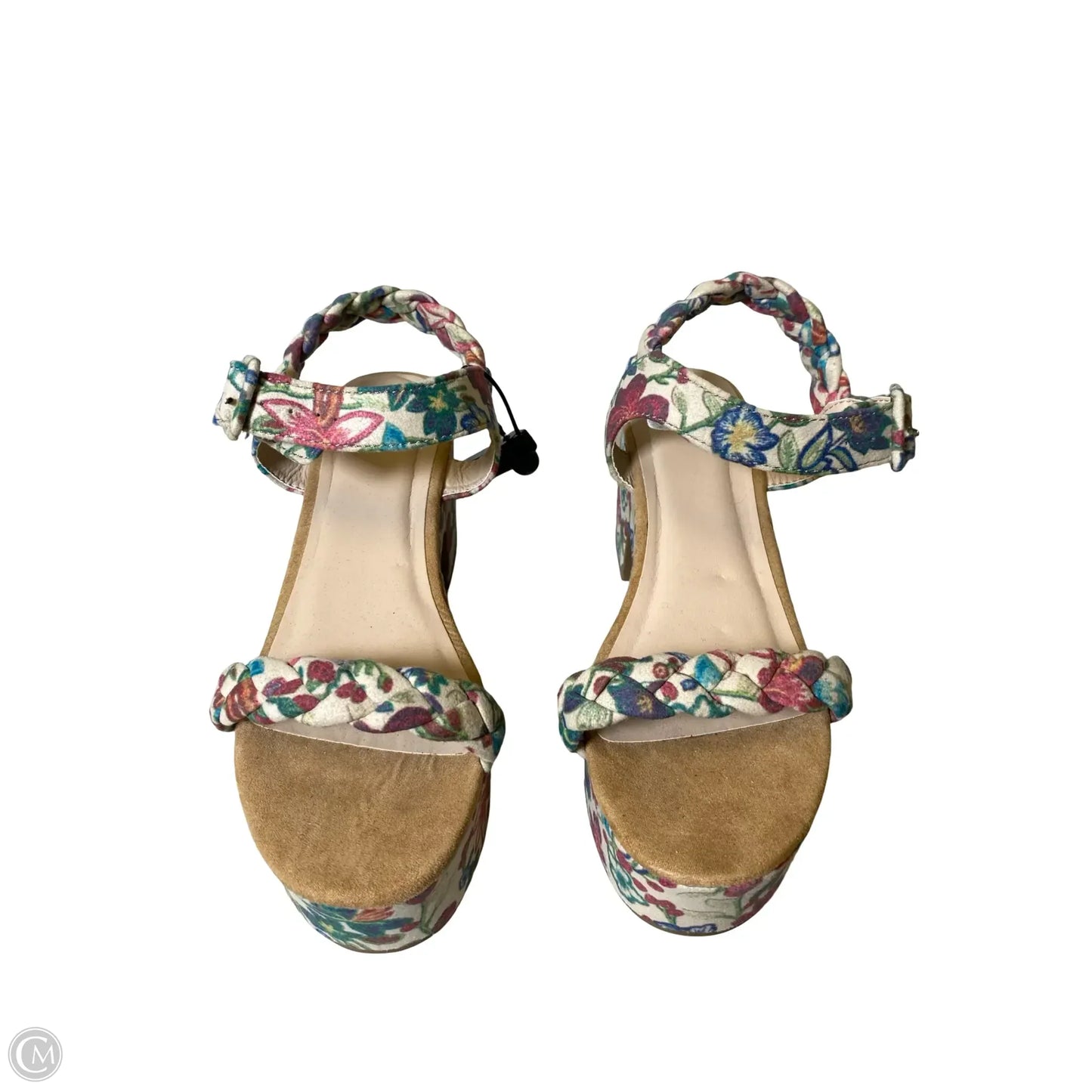 Shoes Heels Block By So In Floral Print, Size: 7