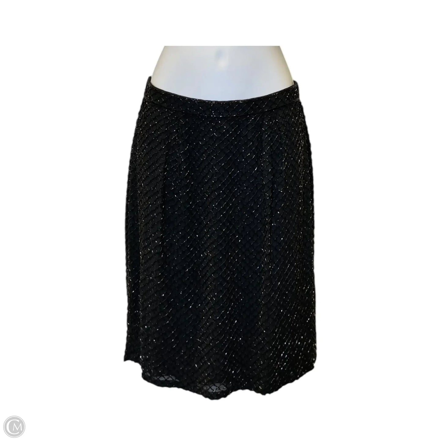 Skirt Maxi By Oleg Cassini In Black, Size: 6