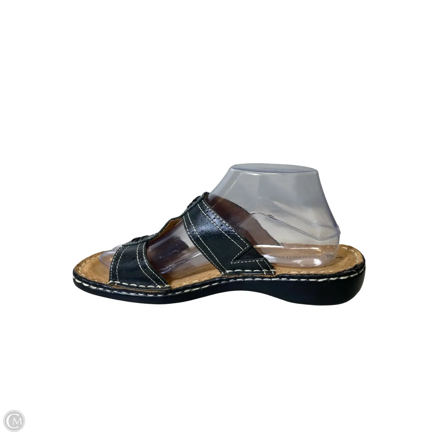 Sandals Flats By Clothes Mentor In Black, Size: 9