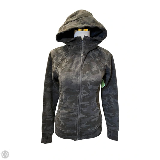 Athletic Jacket By Lululemon In Camouflage Print, Size: 4