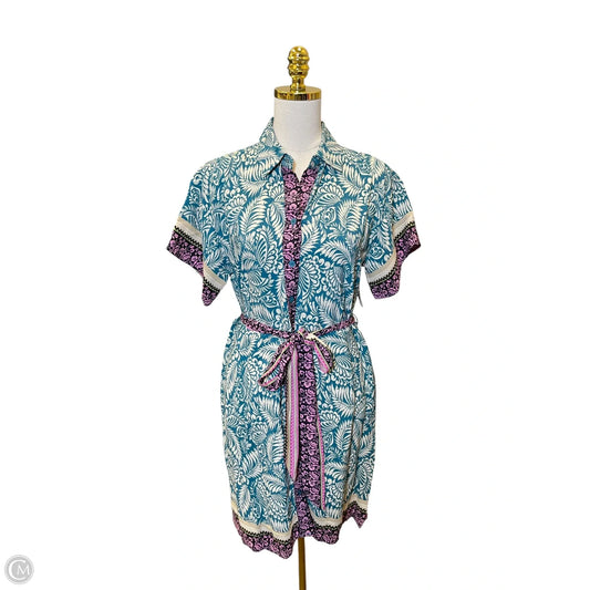 Dress Casual Midi By Loft In Multi-colored, Size: 4