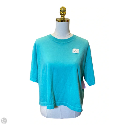 Top Short Sleeve Luxury Designer By Jordan In Teal, Size: Xl