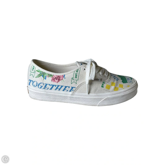 Shoes Flats By Vans In Multi-colored, Size: 8