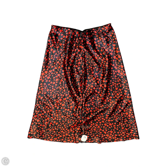 Skirt Maxi By Calligraphie In Black & Red, Size: M