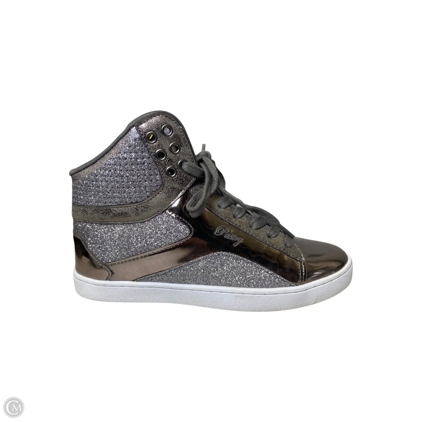 Shoes Sneakers By Clothes Mentor In Silver, Size: 8