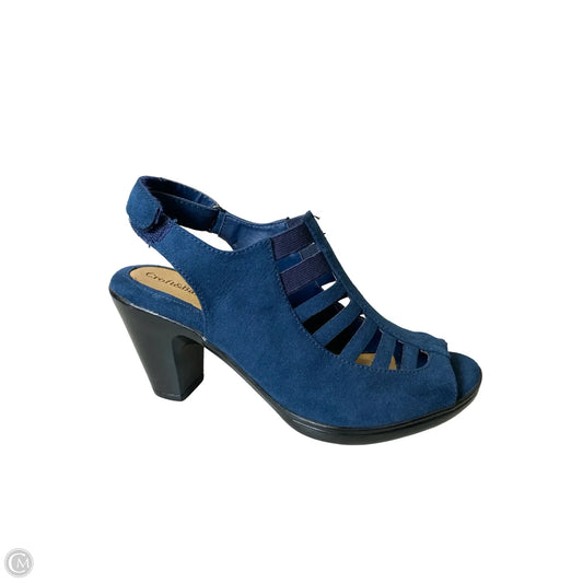 Shoes Heels Block By Croft And Barrow In Blue, Size: 6.5