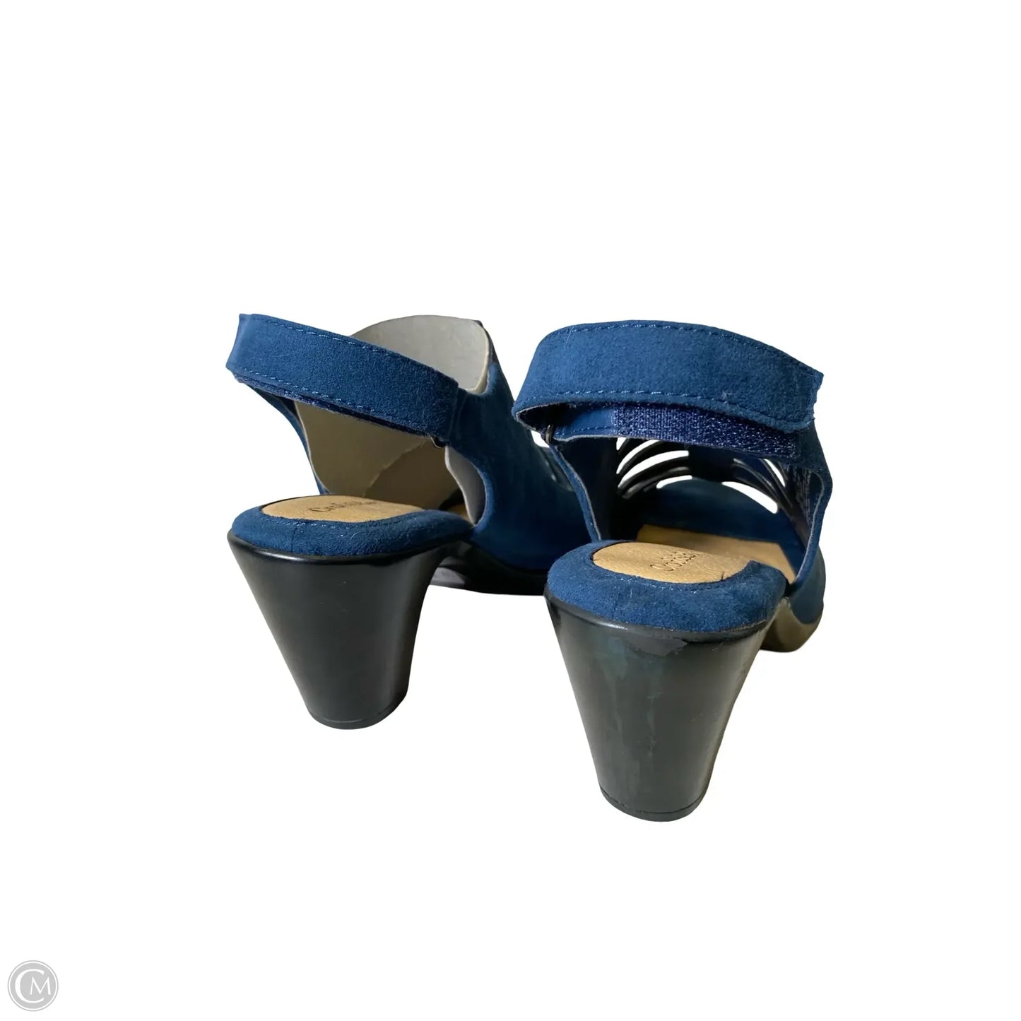 Shoes Heels Block By Croft And Barrow In Blue, Size: 6.5