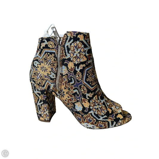 Boots Ankle Heels By Candies In Multi-colored, Size: 7