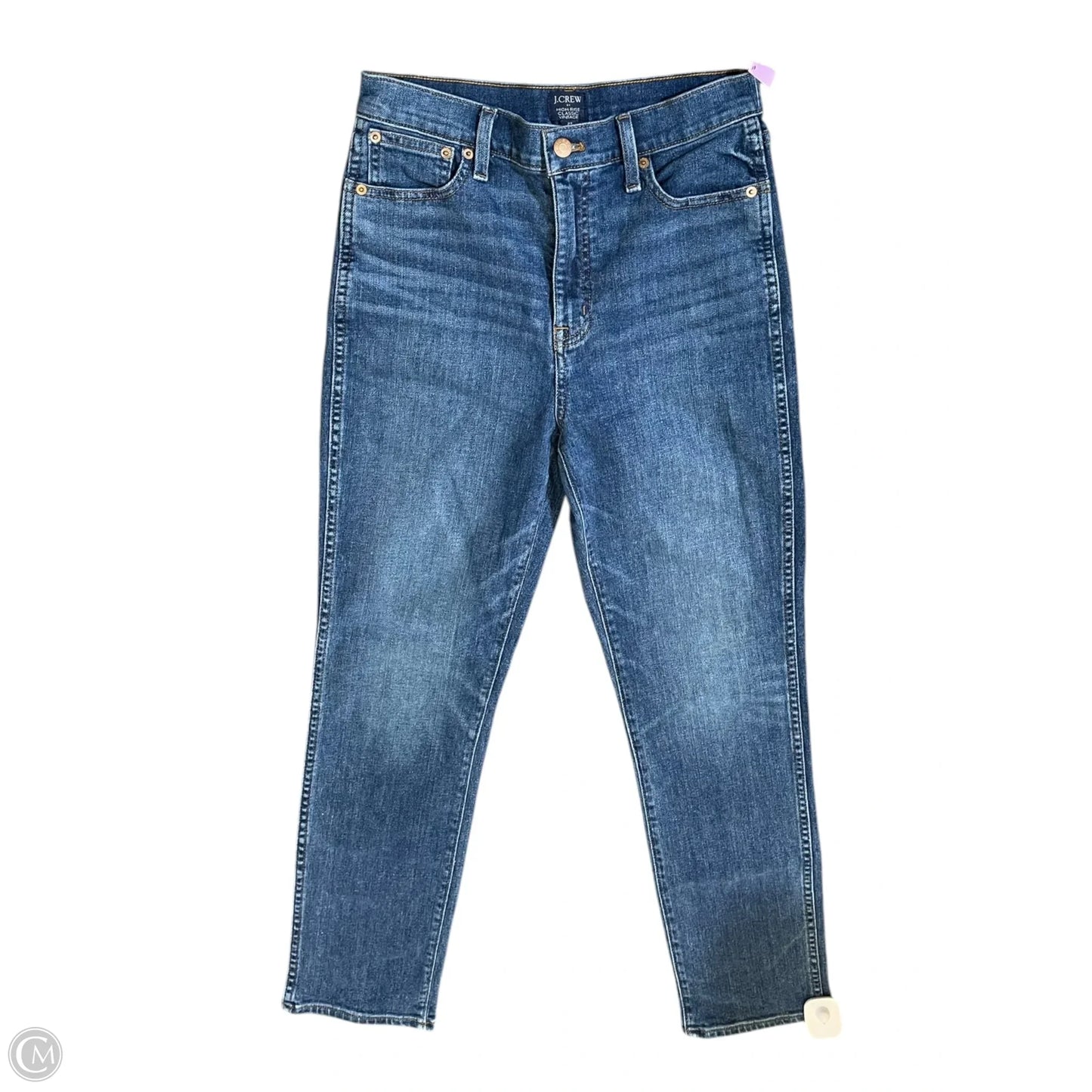 Jeans Straight By J. Crew In Blue Denim, Size: 4