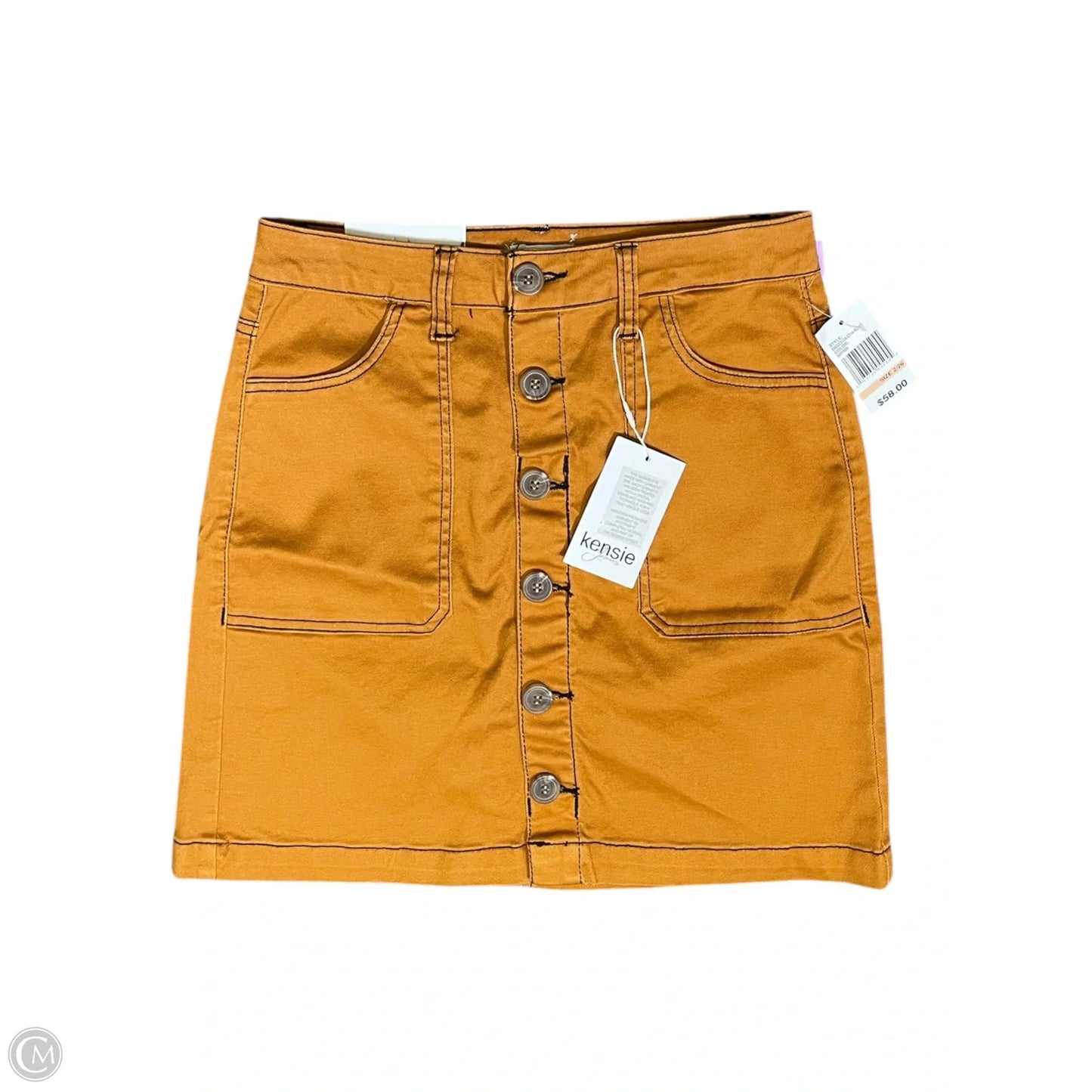Skirt Midi By Kensie In Orange, Size: 2