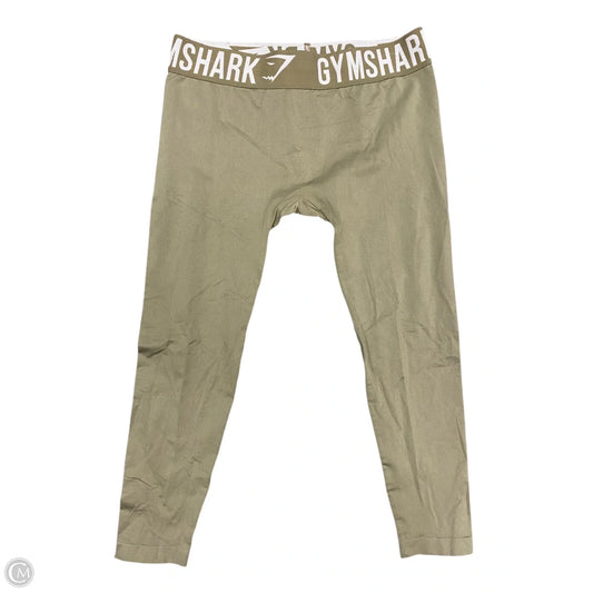 Athletic Leggings By Gym Shark In Green, Size: S