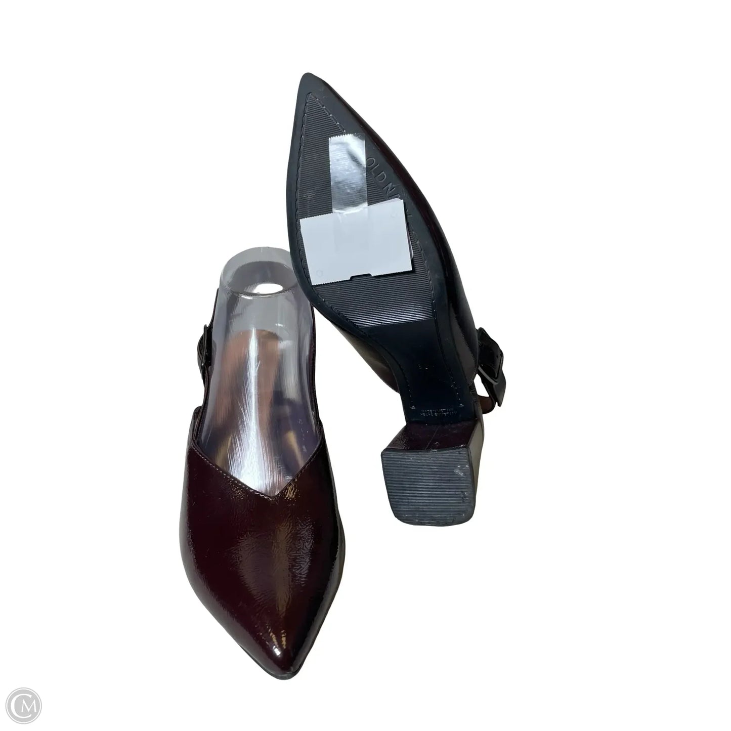 Shoes Heels Block By Old Navy In Maroon, Size: 8.5