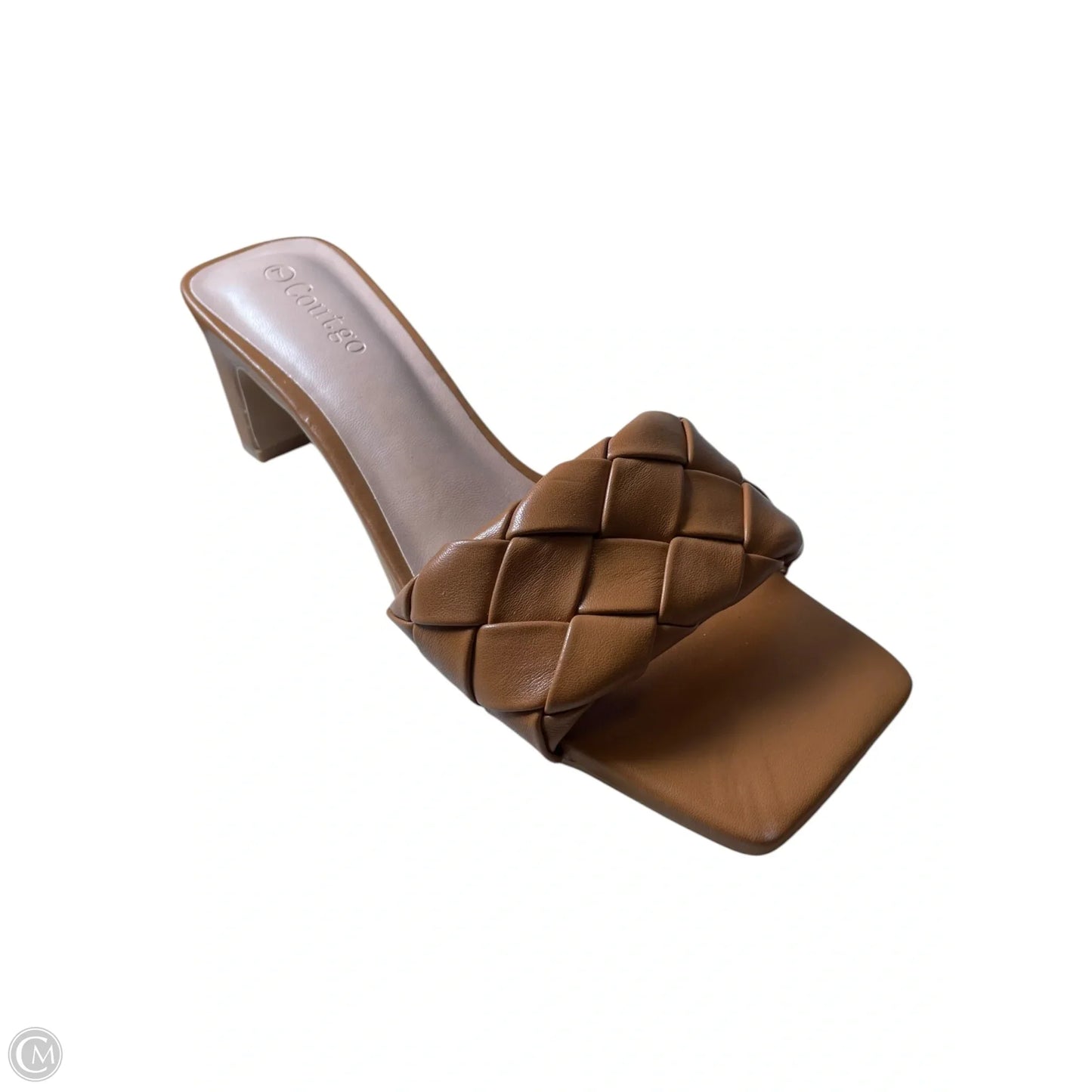Shoes Heels Block By Clothes Mentor In Brown, Size: 7