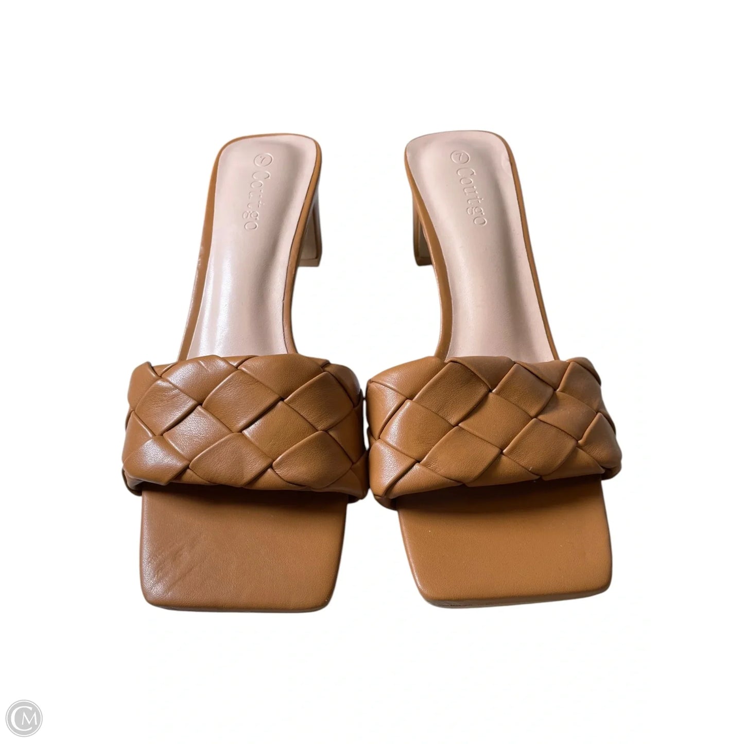 Shoes Heels Block By Clothes Mentor In Brown, Size: 7