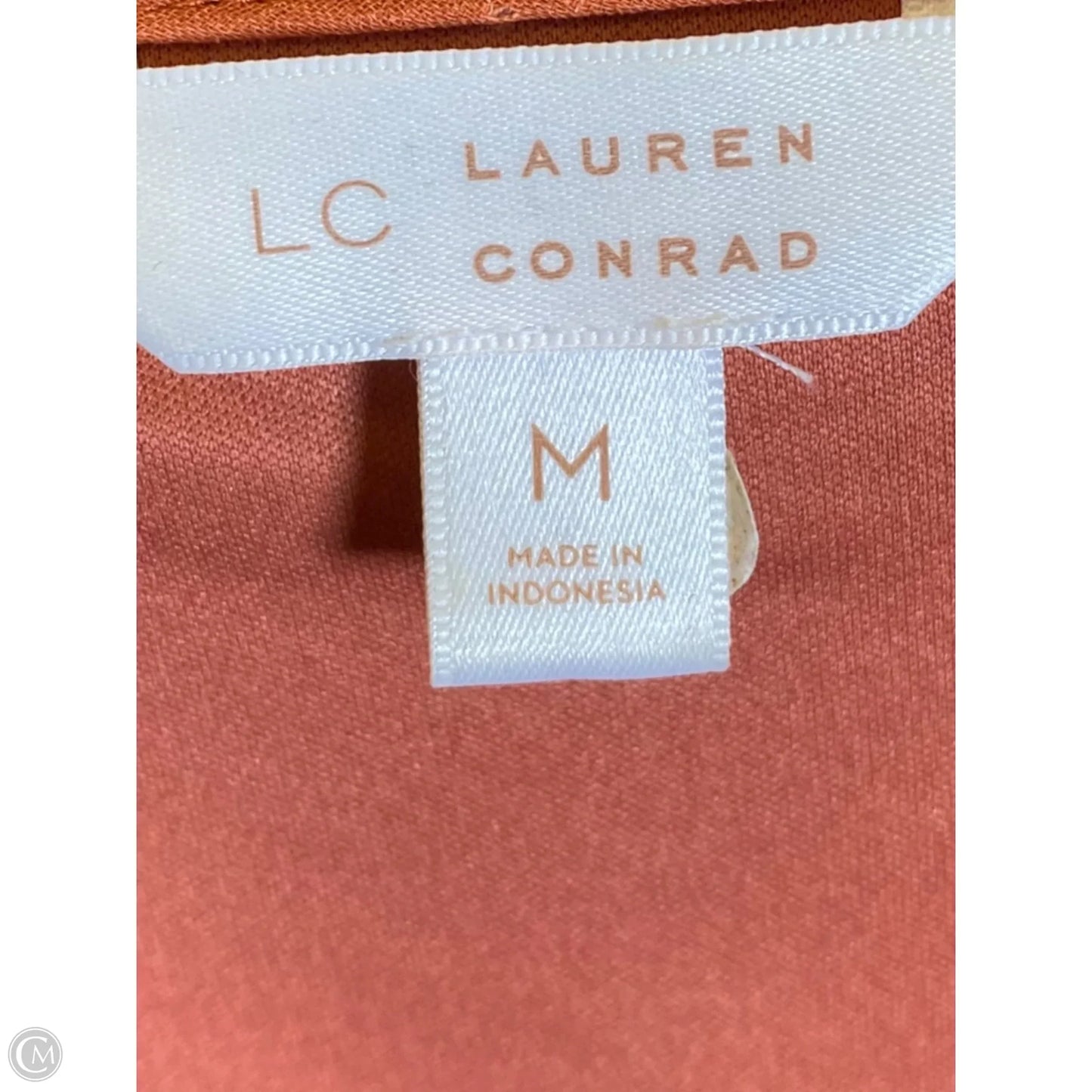 Dress Casual Maxi By Lc Lauren Conrad In Orange & White, Size: M