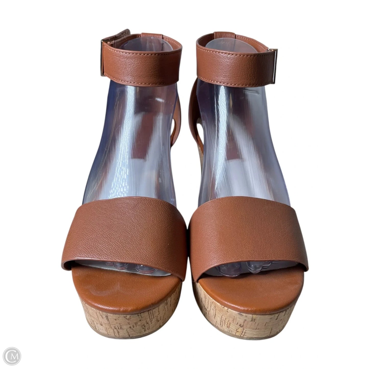 Shoes Heels Wedge By Franco Sarto In Brown, Size: 8.5