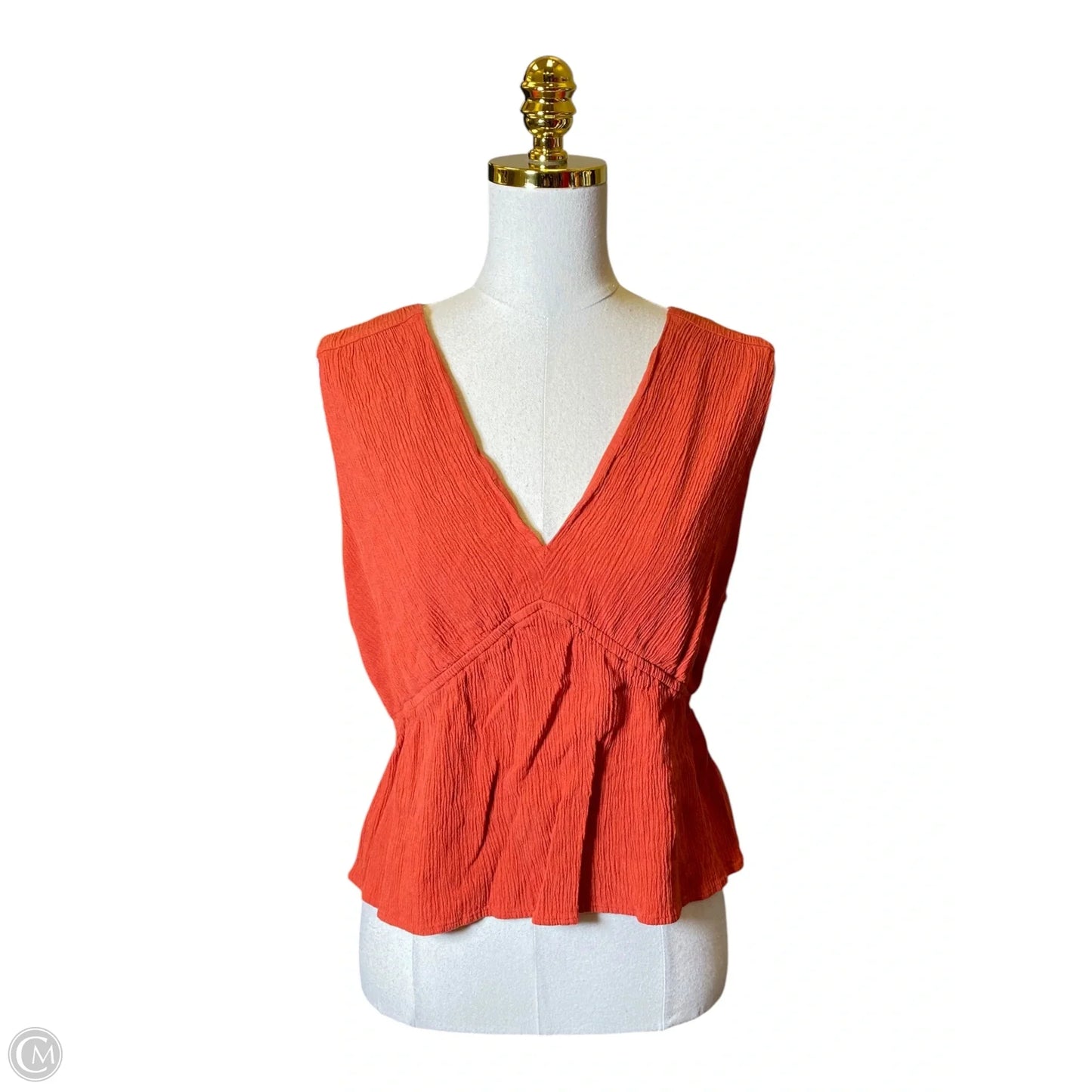 Top Sleeveless By Banana Republic In Orange, Size: Xl