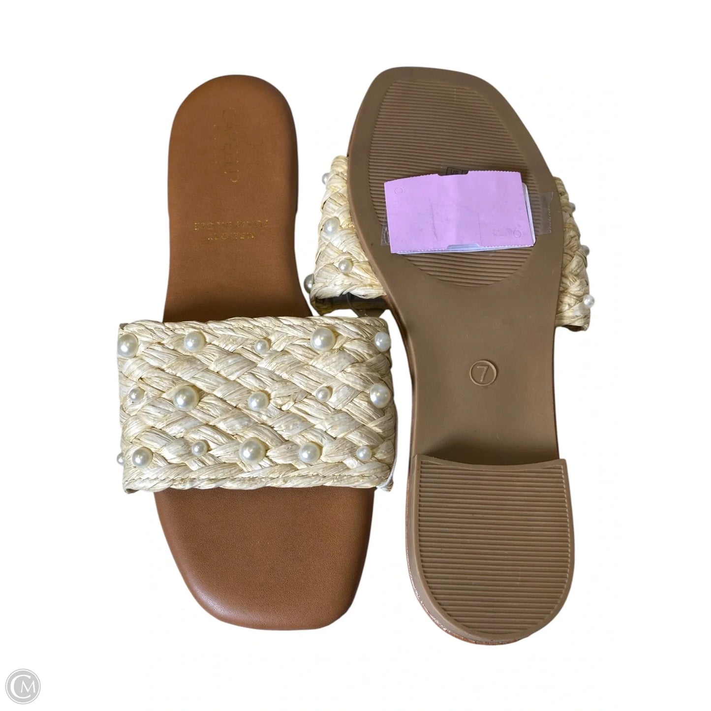 Sandals Flats By Capelli In Beige, Size: 7
