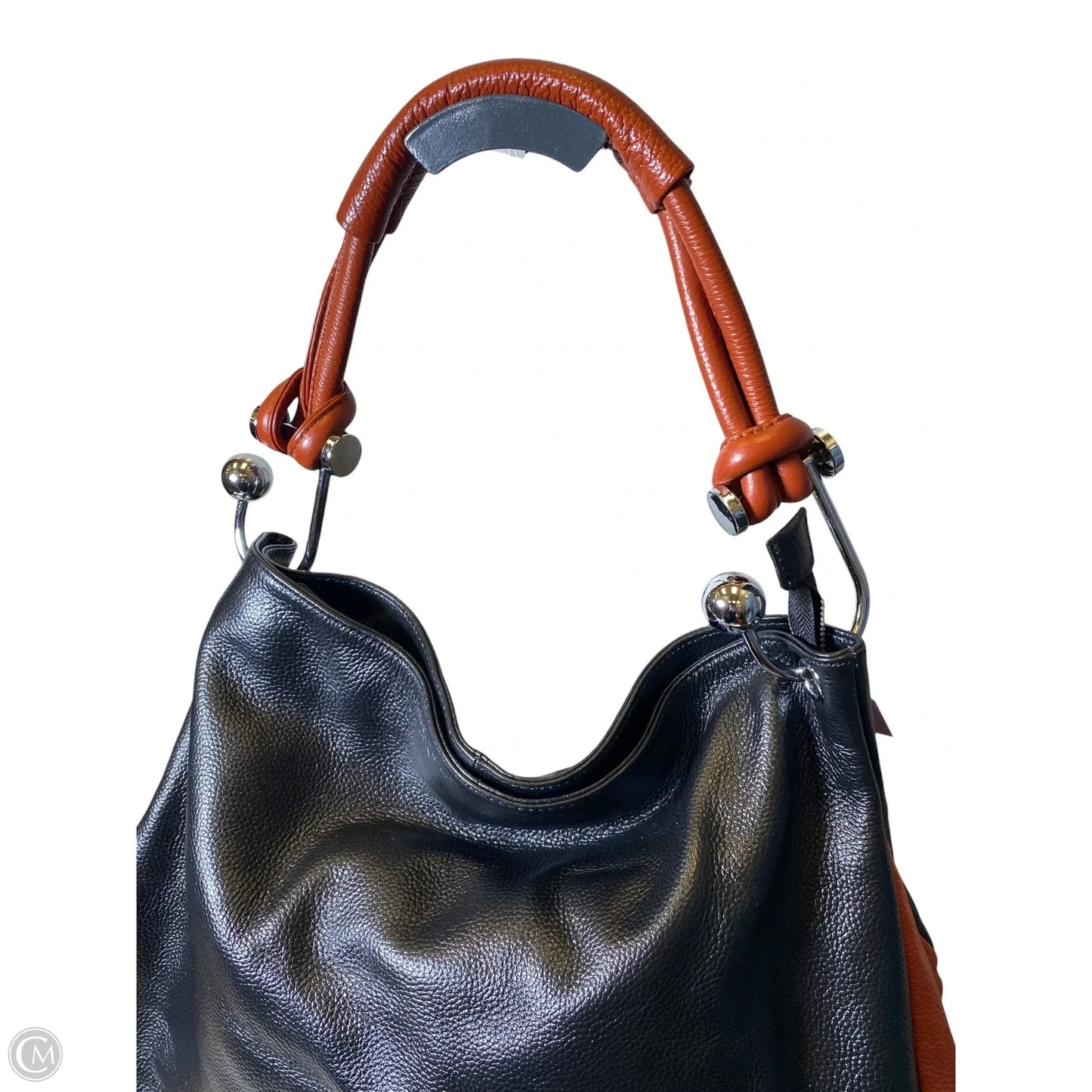 Handbag Leather By Clothes Mentor, Size: Large