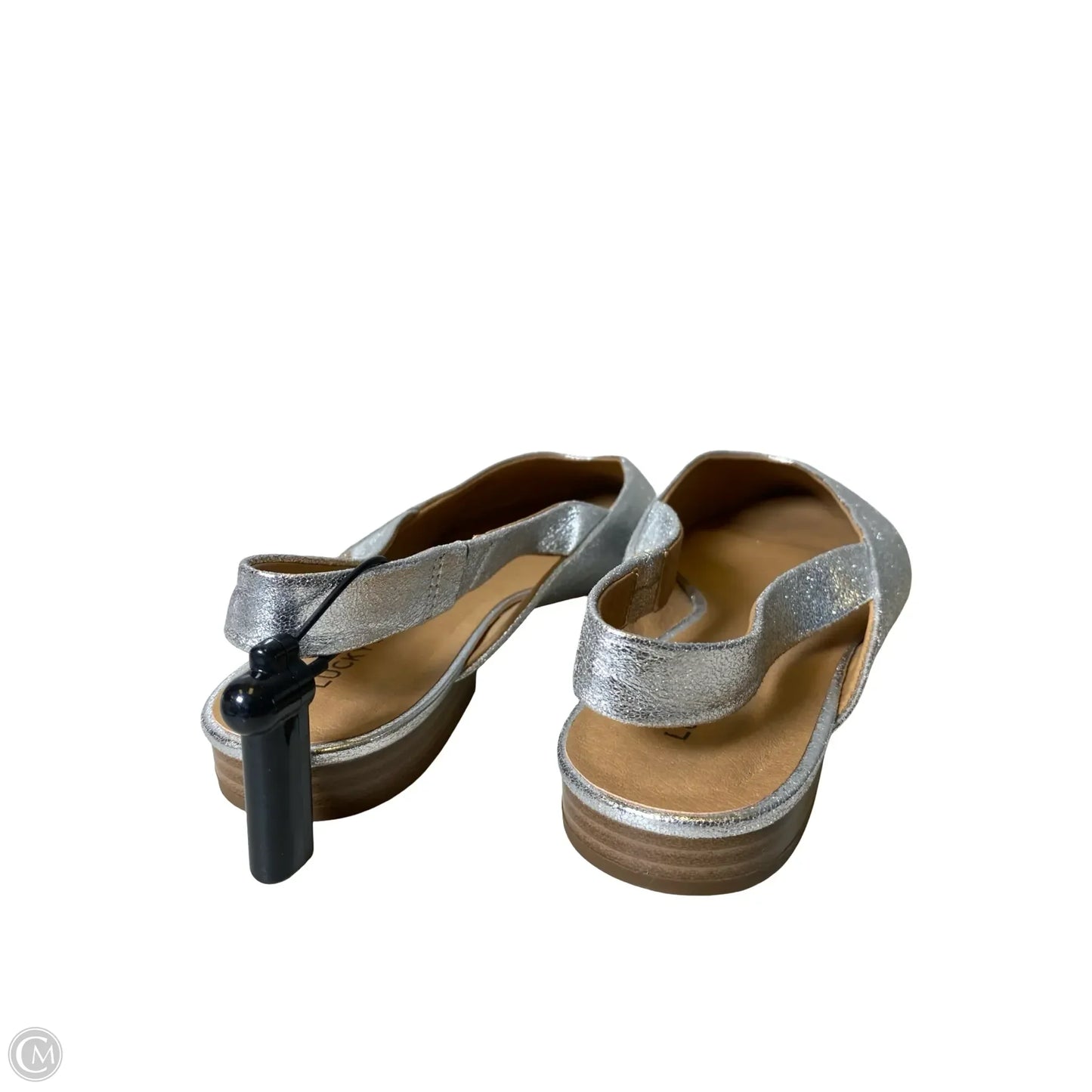 Shoes Flats By Lucky Brand In Silver, Size: 12