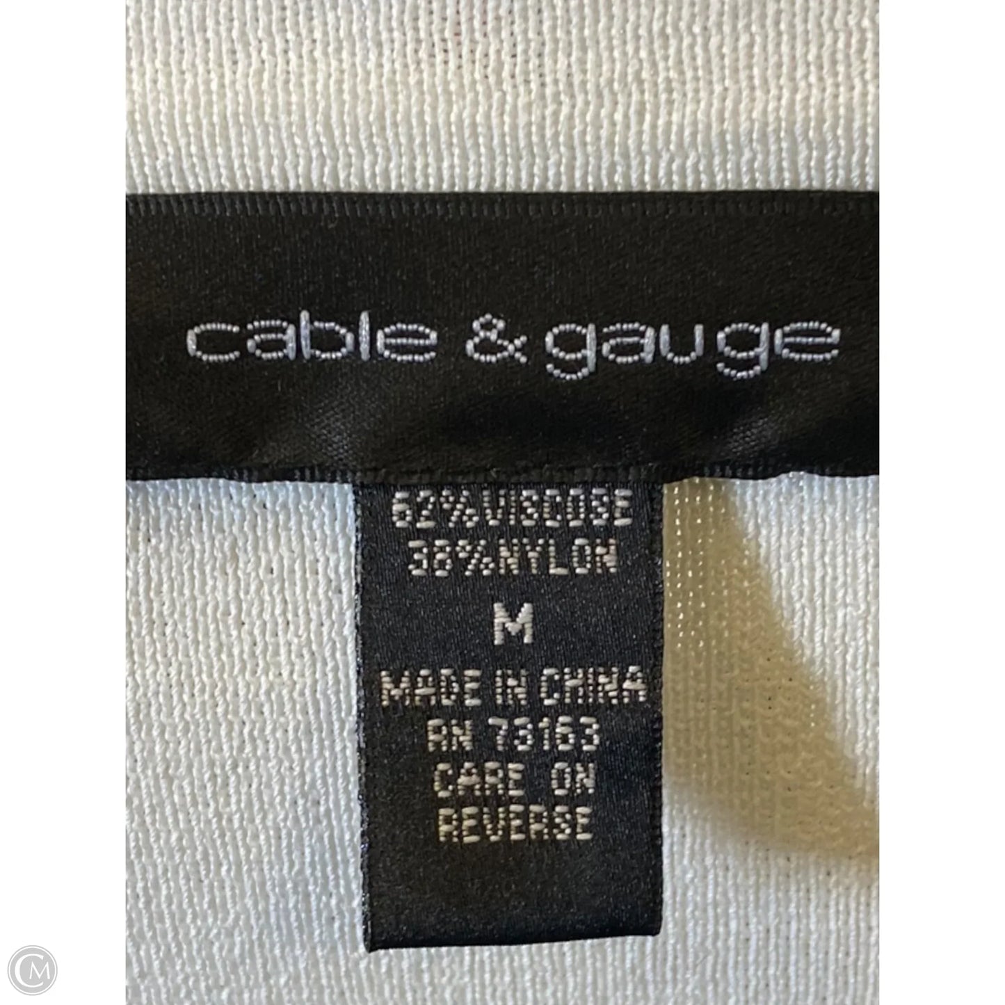 Cardigan By Cable And Gauge In White, Size: M