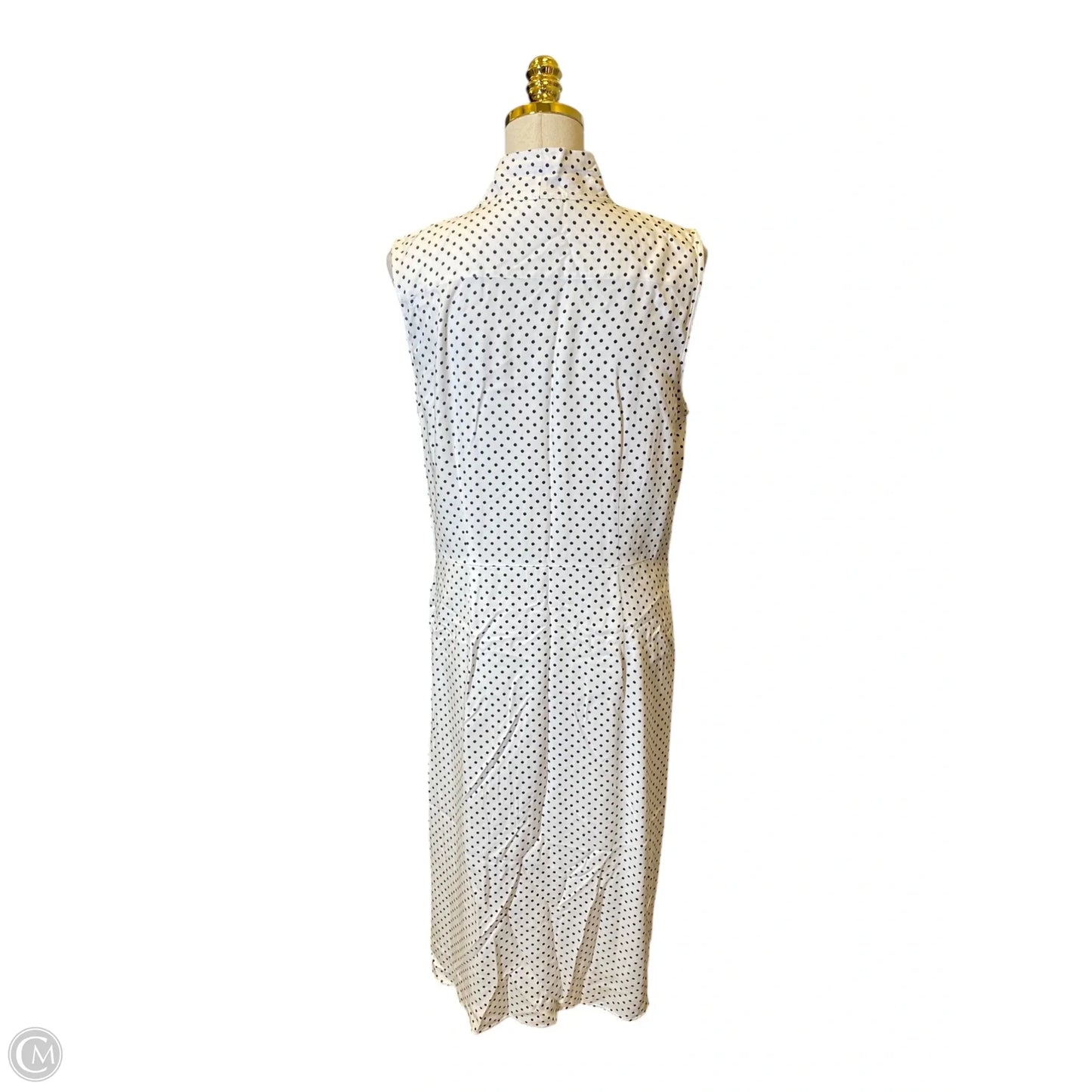Dress Casual Midi By Liz Claiborne In Polkadot Pattern, Size: 10p