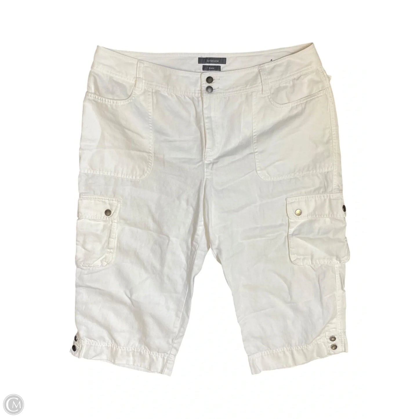 Pants Cropped By Liz Claiborne In White, Size: 14