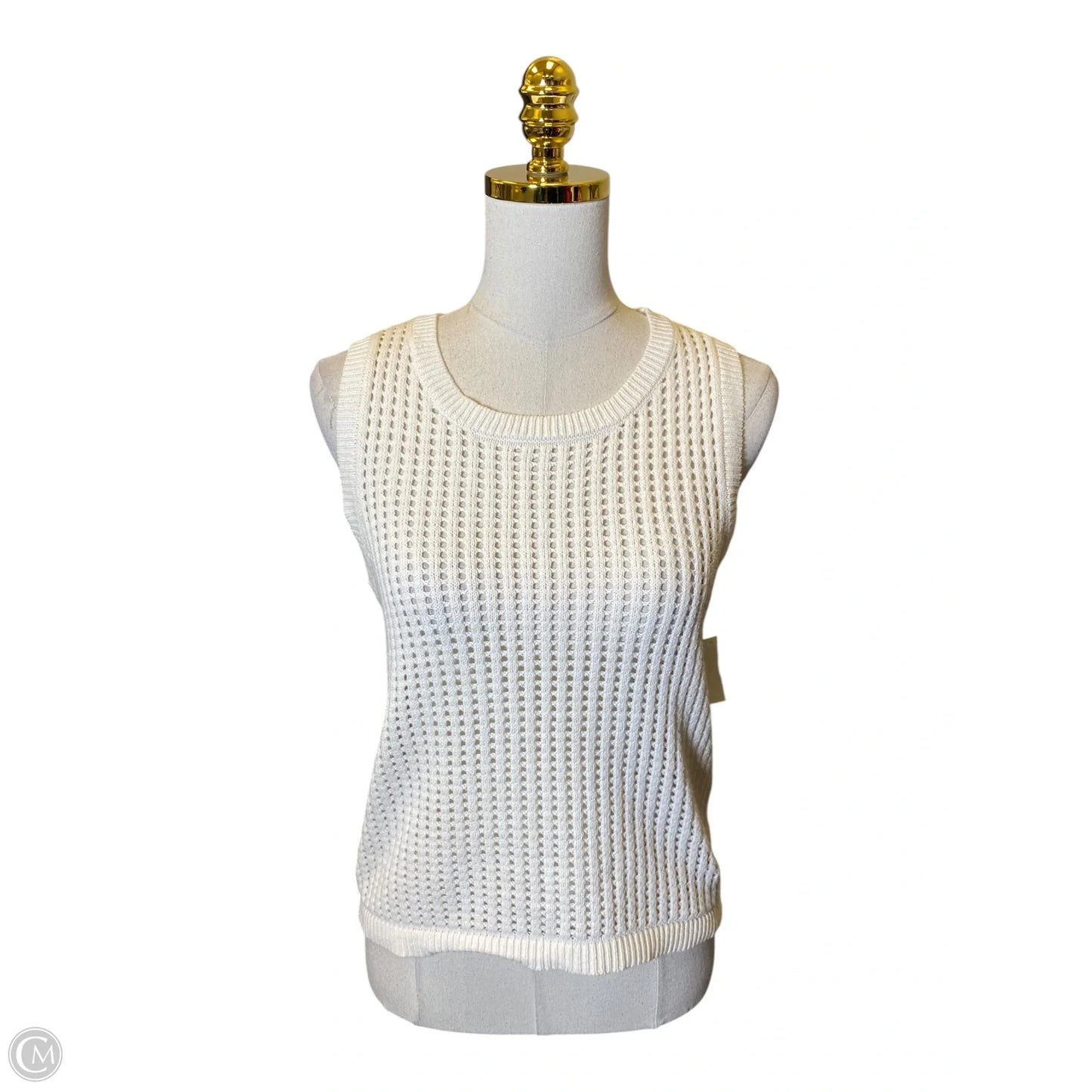 Vest Sweater By Vince Camuto In White, Size: S