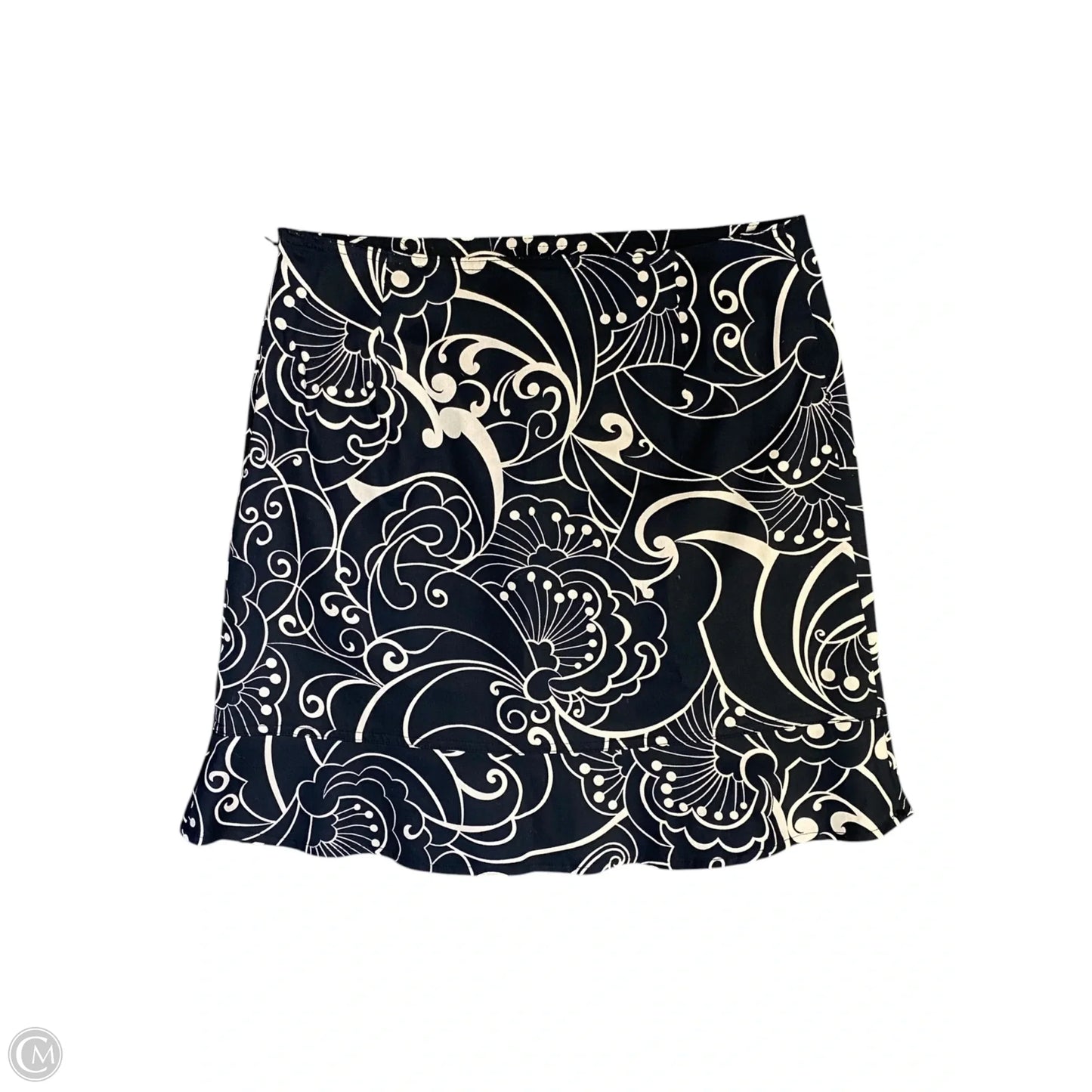 Skirt Midi By Briggs In Black & Tan, Size: 8p