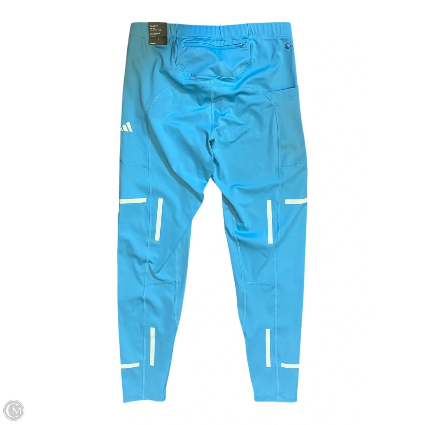Athletic Leggings By Adidas In Blue, Size: M