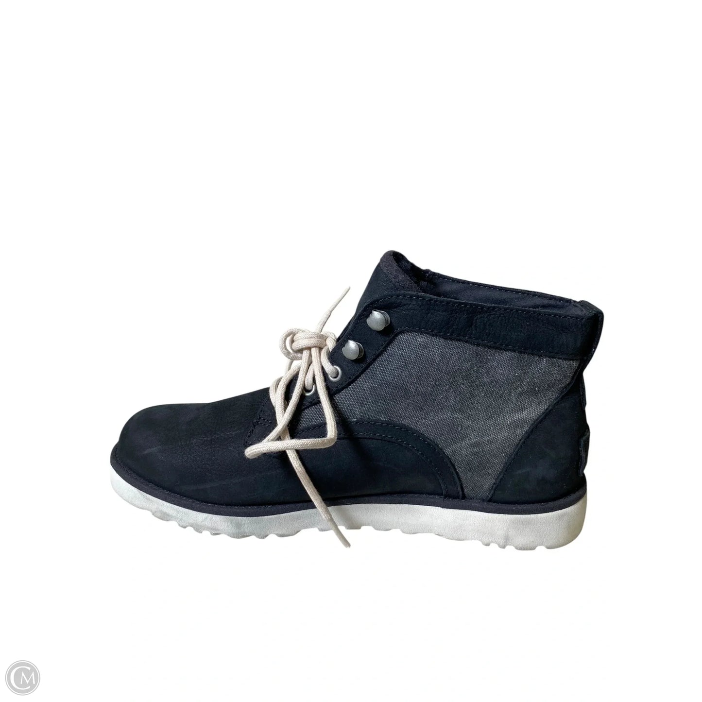 Boots Designer By Ugg In Black & Grey, Size: 9.5